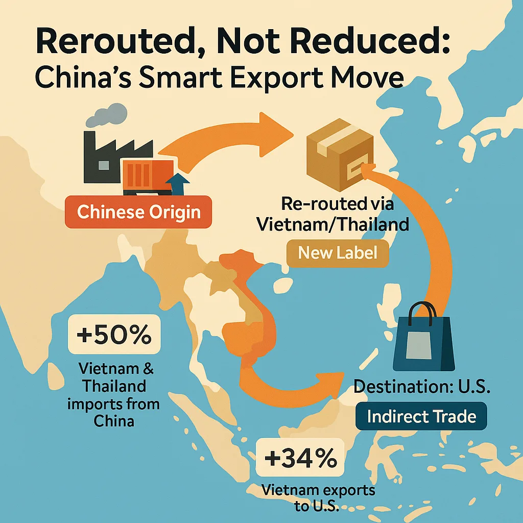 Indirect Trade Routes Reveal China’s Strategic Patience Amid U.S. Tariff Tensions