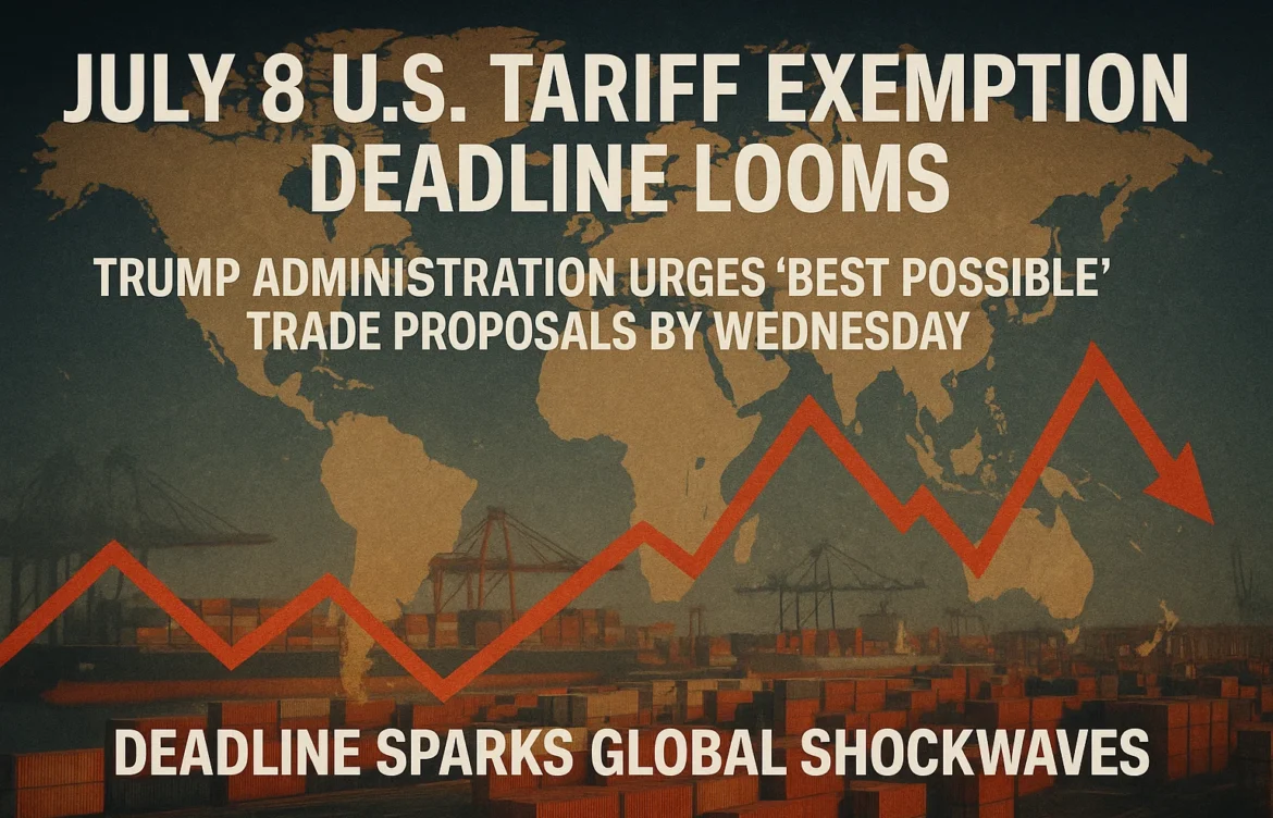 Only 5 Weeks Left Until U.S. Tariff Reinstatement — Global Trade on Edge